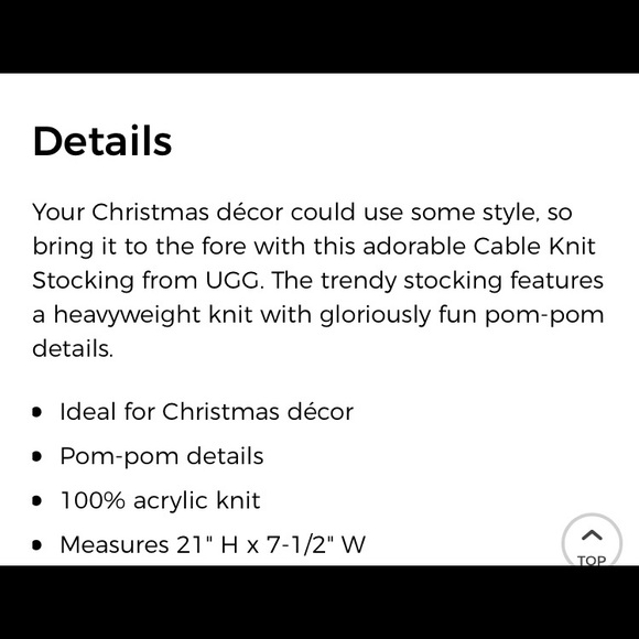 Ugg Knit Holiday Stocking NWT - Picture 2 of 6